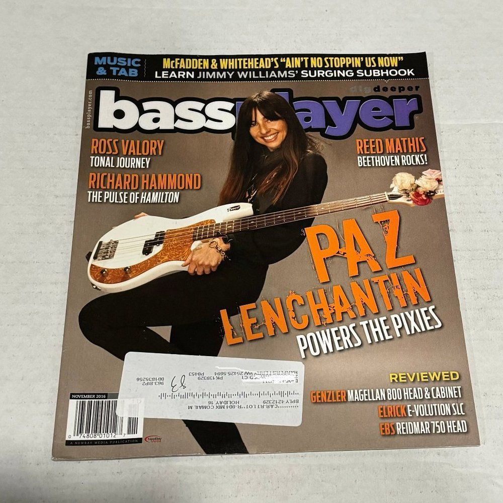 Bass Player Magazine - Paz Lenchantin / Reed Mathis - November 2016